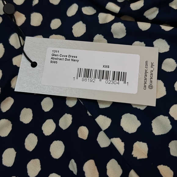 Cara Cara Glen Cove Abstract Dot Navy Dress. XXS. Brand new with tags. - Picture 6 of 6